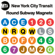 NYC Subway Line Round Magnet Catalog