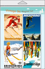 Ski 4-Pack Magnet Set